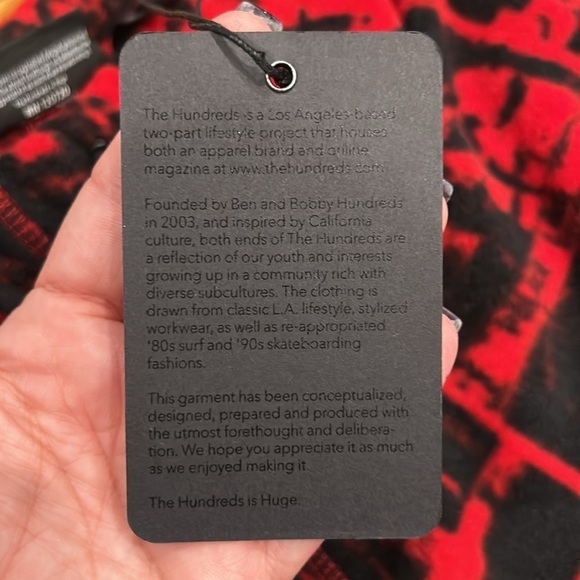 Rare The Hundreds freedom fighters Resist Sweatpants Red/black men’s size xl new - Picture 3 of 10